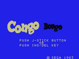 Заставка игры Congo Bongo